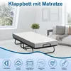 Letto pieghevole Ikodm, 90x200 cm, con materasso Anteprima dell’immagine prodotto 3