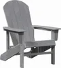 vidaXL Adirondack-Stuhl Hellgrau 82 x 74 x 92 cm HDPE Produktbild-Vorschau 1