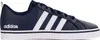 A side view of a navy blue Adidas sneaker with white stripes. Náhľad obrázku produktu