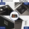 DeerValley Schwarzgrau Edelstahl Küchenspüle mit Produktbild-Vorschau 11