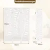 Product dimensions are shown for a white, three-panel room divider with a leaf pattern. Anteprima dell’immagine prodotto
