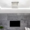 LED Deckenlampe, Chrom, Glasstäbe, Kristalle, klar Produktbild-Vorschau 7