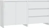 The Living Store 2-tlg. Sideboard Weiß Holzwerkstoff Produktbild-Vorschau 2