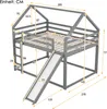 Flieks Etagenbett 140x200cm, Kinderbett Hausbett mit Produktbild-Vorschau 7
