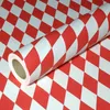 50m x 0,75m JUNOPAX® Geschenkpapier Raute rot-weiß Produktbild-Vorschau 1