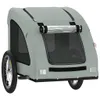 vidaXL Cani da rimorchio per biciclette grigio tessuto Anteprima dell’immagine prodotto 4