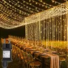 300 LED Lichterkette Vorhang Innen Außen Warmweiß, 3x3m Produktbild-Vorschau 1