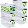 DEUBA® 6x Contenitore Trasparente 5L con Coperchio BPA Free Anteprima dell’immagine prodotto 1