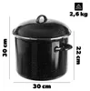 KADAX, marmite émaillée de 14 litres, grande casserole pour Voir les images du produit 3