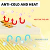 Diagram illustrating the anti-cold and heat features of a baby play mat. Produktbild-Vorschau