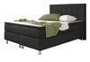 Boxspringbett Köln-Sun 140x200 Webstoff Schwarz Produktbild-Vorschau 1