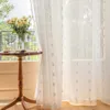 Gardinen Transparent 2er Set Weiß mit Pompons Vorhang Produktbild-Vorschau 6