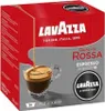 A box of Lavazza A Modo Mio Qualita Rossa coffee capsules, with a cup of espresso shown. Produktbild-Vorschau