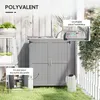Outsunny Armoire de jardin en bois abri de jardin avec 2 Voir les images du produit 3