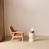 sweeek - Skandinavischer Sessel aus Holz und Cord - Braun Produktbild-Vorschau 3