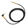 A black audio cable with gold connectors is shown against a white background. Náhled obrázku produktu