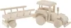 TRAKTOR MIT ANHÄNGER Holz-Decoupage EKO PL Kinderspielzeug Produktbild-Vorschau 1