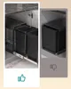 Mülleimer küche, Mülltrennsystem für Unterschrank, 2 x 15 Produktbild-Vorschau 5