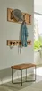 HAKU Wandgarderobe akazie, schwarz - Massivholz, Metall, Produktbild-Vorschau 7