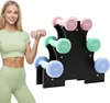 TEENO Neopren-Hanteln 9/12 kg mit Halterung – Set mit 6 Produktbild-Vorschau 1