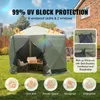 SucceBuy Pop-Up-Pavillonzelt, 6-seitiger Sonnenschutz mit Produktbild-Vorschau 2
