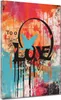 Street Art Love Colour Leinwandbild Wandbild Kunstdruck XL Produktbild-Vorschau 1
