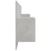 vidaXL Tête de lit avec tables de nuit gris béton Bois Voir les images du produit 5