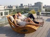 30% RABATT Ergonomische Doppelschwungliege aus Akazienholz Produktbild-Vorschau 13
