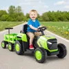 Detský elektrický traktor s odnímateľným prívesom a Náhľad obrázku produktu 5
