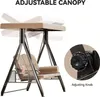 Canopy Garden Swing 3-Sitzer Outdoor Patio Swing Heavy Duty Produktbild-Vorschau 3
