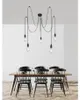 Globo Lighting hanglamp, metaal, zwart, 5x E27 Productafbeelding-voorbeeld 2