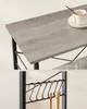 Kuchyňský vozík VASAGLE se 3 úrovněmi, 6 háčků, 40 x 80 x Náhled obrázku produktu 3