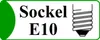 A graphic displaying text and an illustration related to a light bulb socket. Produktbild-Vorschau
