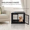 Klatka dla psa PawHut z 2 wejściami, nowoczesna, MDF, do Podgląd zdjęcia produktu 4