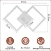 ZMH lampada da soffitto a LED bianca, lampada da soffitto Anteprima dell’immagine prodotto 5