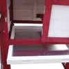 Kurník Wiltec 1520 x 520 x 920 mm červeno-biely s voľným Náhľad obrázku produktu 4