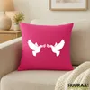 Huuraa Kissen Friedenstauben 40x40cm mit Füllung Fuchsia Produktbild-Vorschau 2