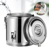 récipient isotherme 40L en acier inoxydable avec couvercle+ Voir les images du produit 5