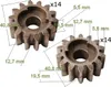 2X pignone di trasmissione 14 denti R+L +2X perno di Anteprima dell’immagine prodotto 2
