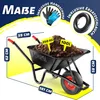 MASKO® Schubkarre Bauschubkarre Gartenschubkarre 100 Liter Produktbild-Vorschau 3