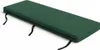 A green bench cushion with black ties is shown on a white background. Podgląd zdjęcia produktu
