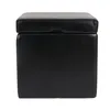 Tabouret Tabouret de rangement Onex, avec couvercle, cuir + Voir les images du produit 6