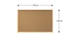 A cork board with dimensions indicated by arrows and text. Anteprima dell’immagine prodotto