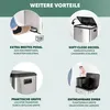 eluno Abfalleimer, Treteimer - 2 Fächern mit je 15 Liter Produktbild-Vorschau 5