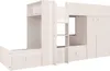 Lit superposé blanc avec armoire et tiroirs 1277 Voir les images du produit 9