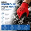 10x Paar Arbeitshandschuhe Herren EN388 rot - Extra Power Produktbild-Vorschau 5