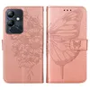 Lederhülle für Infinix Note 12i Schmetterling Prägung Flip Produktbild-Vorschau 2