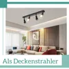 ZMH LED Deckenleuchte 4 Flammig  Schwarz Deckenlampe Spots Produktbild-Vorschau 7