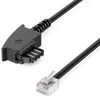 deleyCON 6m Telefonkabel TAE-F Stecker auf RJ11 Stecker Produktbild-Vorschau 1