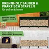 TTL GARDEN Kaminholzregal L 300x36x116cm Schwarz mit Produktbild-Vorschau 8